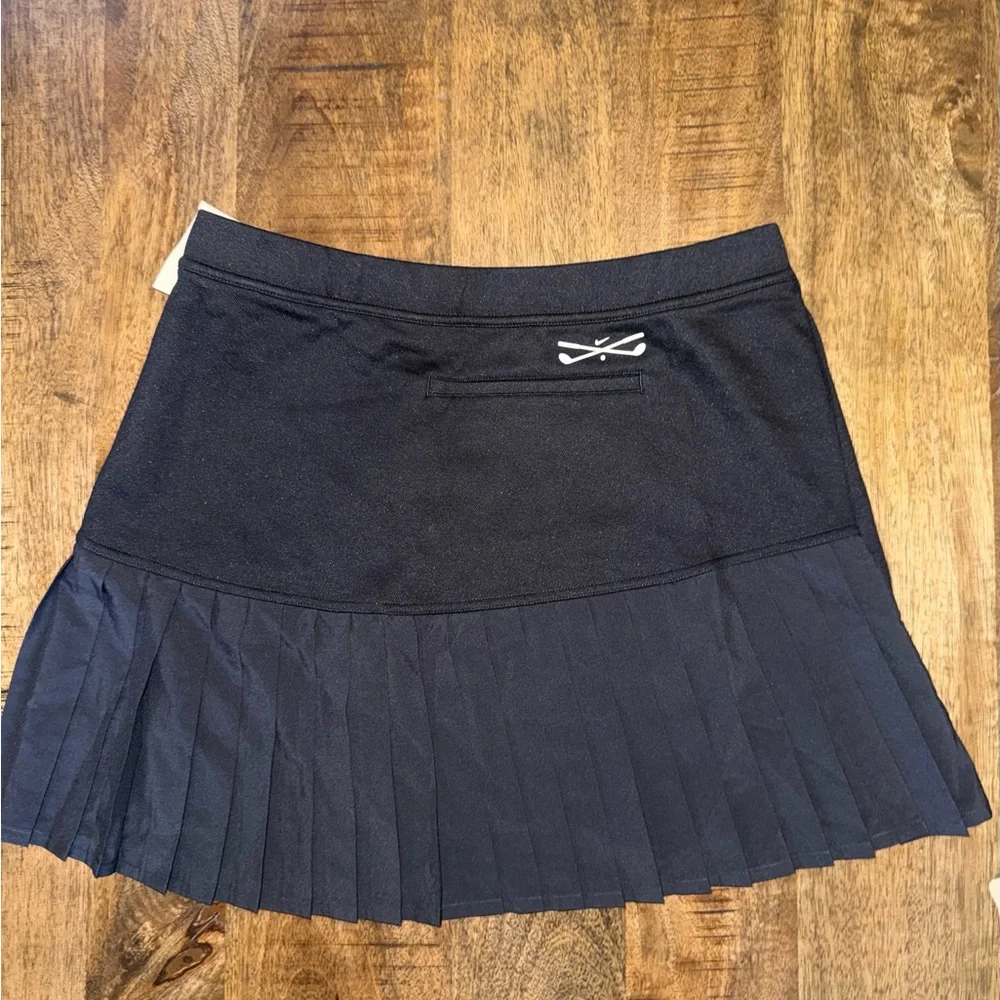 Nike Black Pleated Side-Panel Sport Skirt